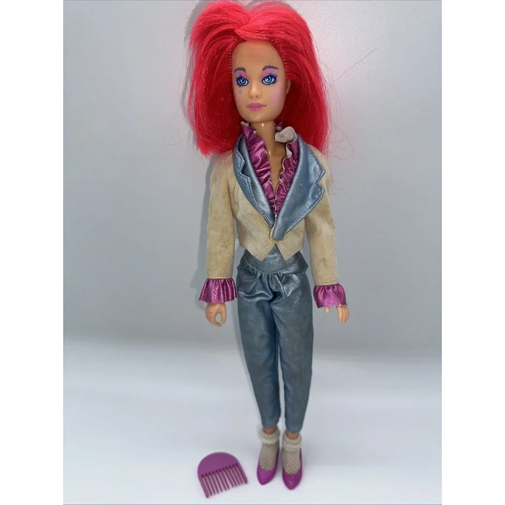 Vintage1985 Jem And The Holograms Kimber Doll Original Outfit Shoes Hasbro